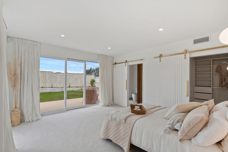 Gorgeous Med inspired home with barn doors and brass fittings, Precision homes showhome