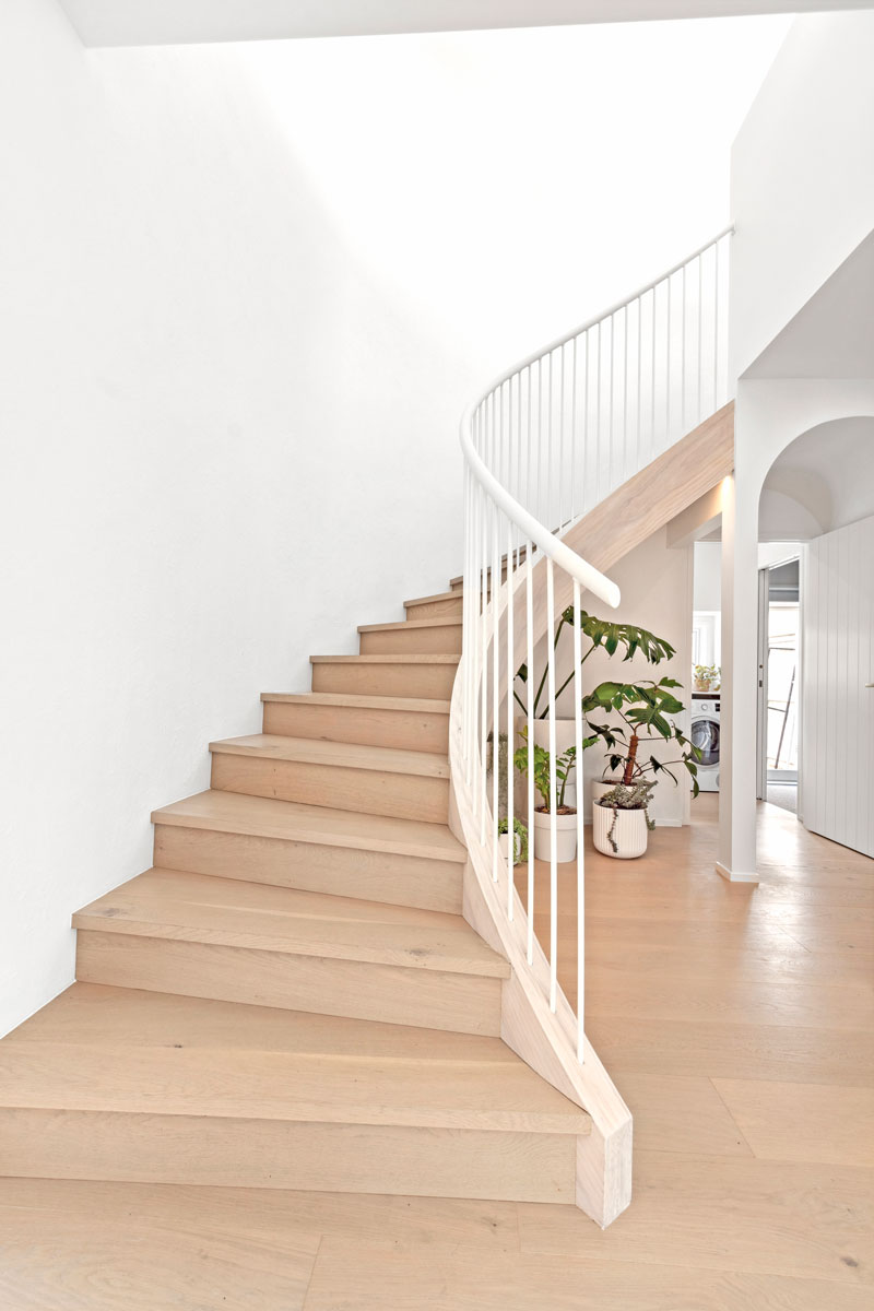 Gorgeous meditteranean inspired showhome in Paerata Rise, curved staircase, Hurfords Timber floor, Precision Homes showhome