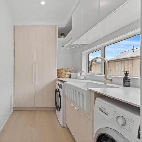 38 Te Rata Boulevard laundry, timber cabinets, bosch appliances